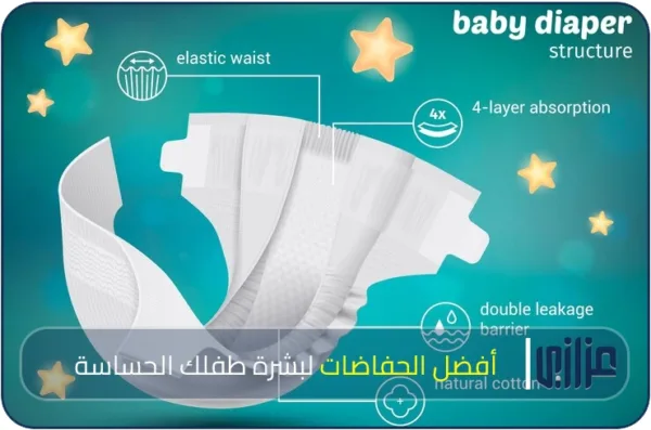 أفضل الحفاضات لبشرة طفلك الحساسة