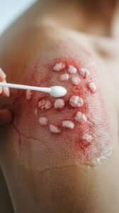 التهابات الجلد والجروح الطفيفة وعلاجها باستخدام الكريمات والمطهرات الموضعية